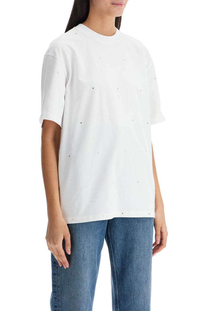 Ganni t-shirt with rhinestones