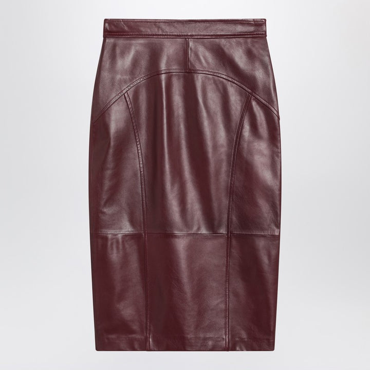 Max Mara Studio leather pencil skirt