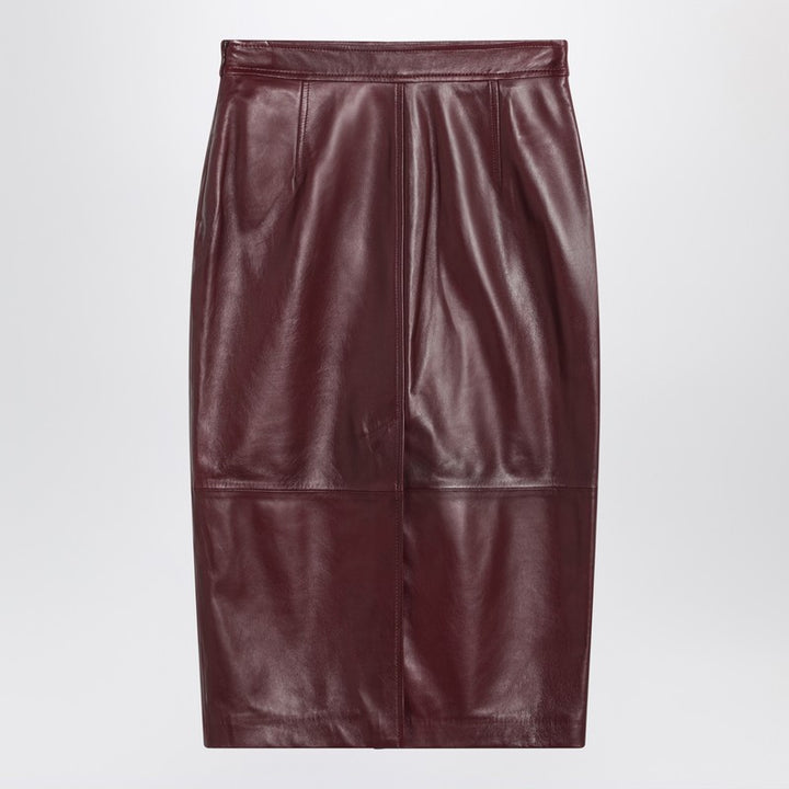 Max Mara Studio leather pencil skirt