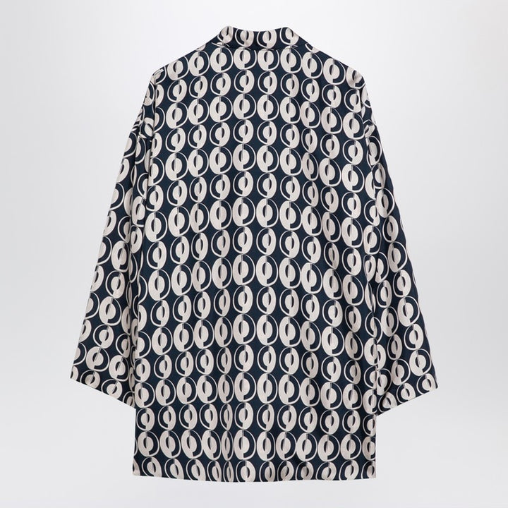 MAX MARA TIMELESS Reversible patterned silk blouse