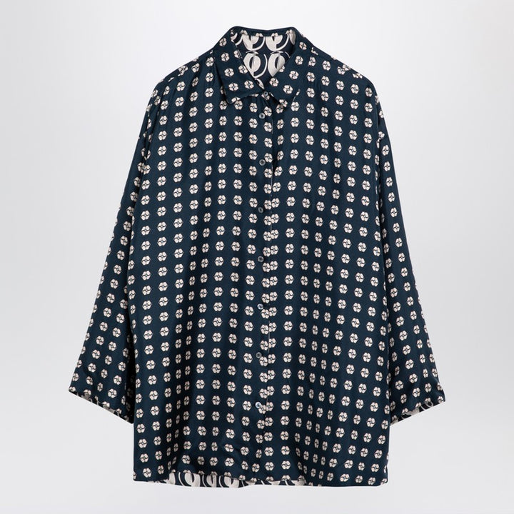 MAX MARA TIMELESS Reversible patterned silk blouse