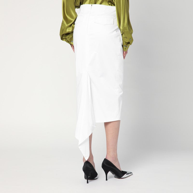 TheLatest cotton midi skirt