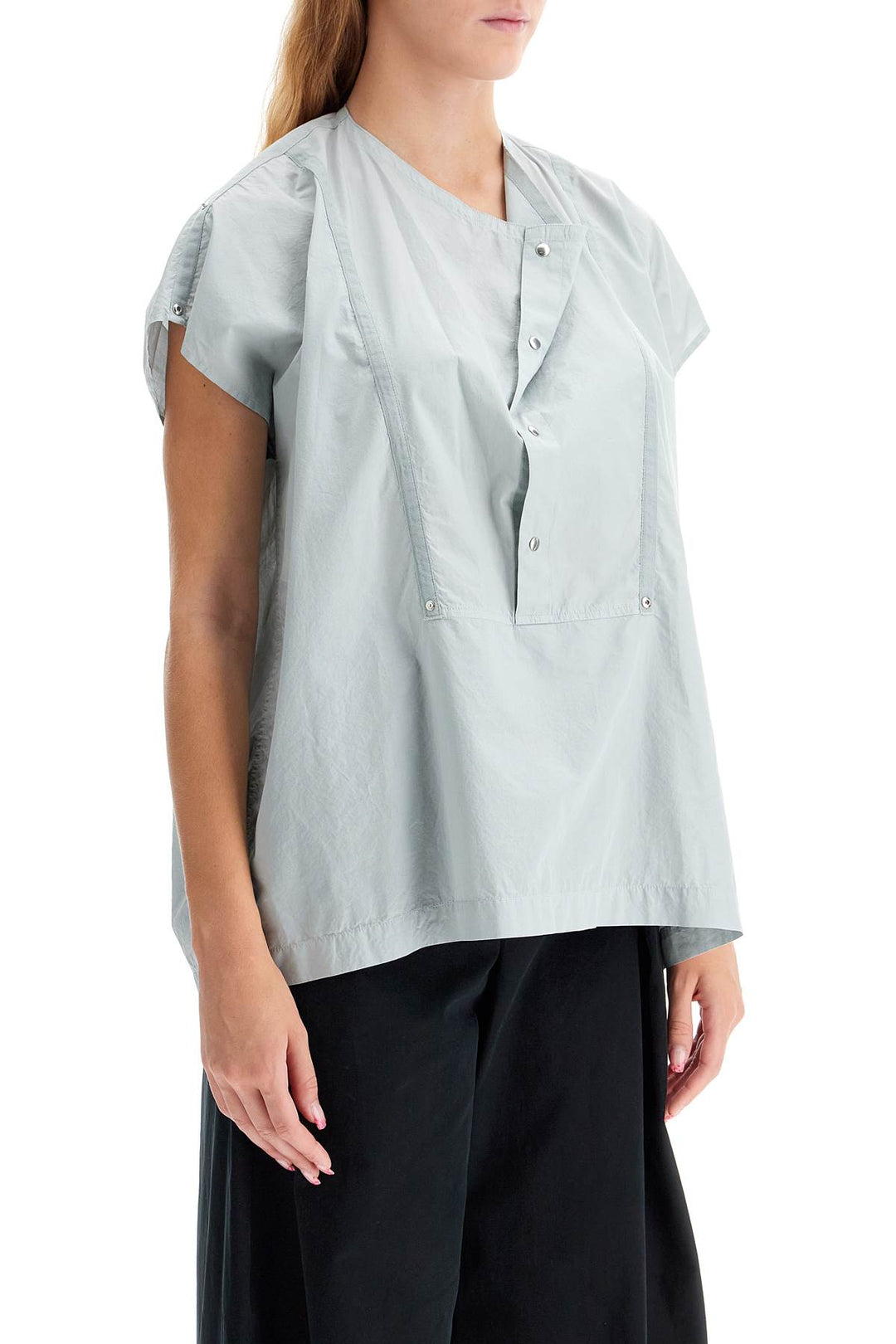 Lemaire blouse with draped neckline and