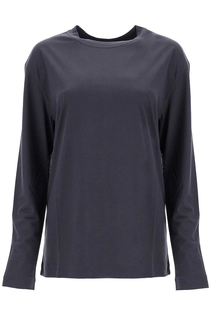 Lemaire long-sleeved silk t-shirt for