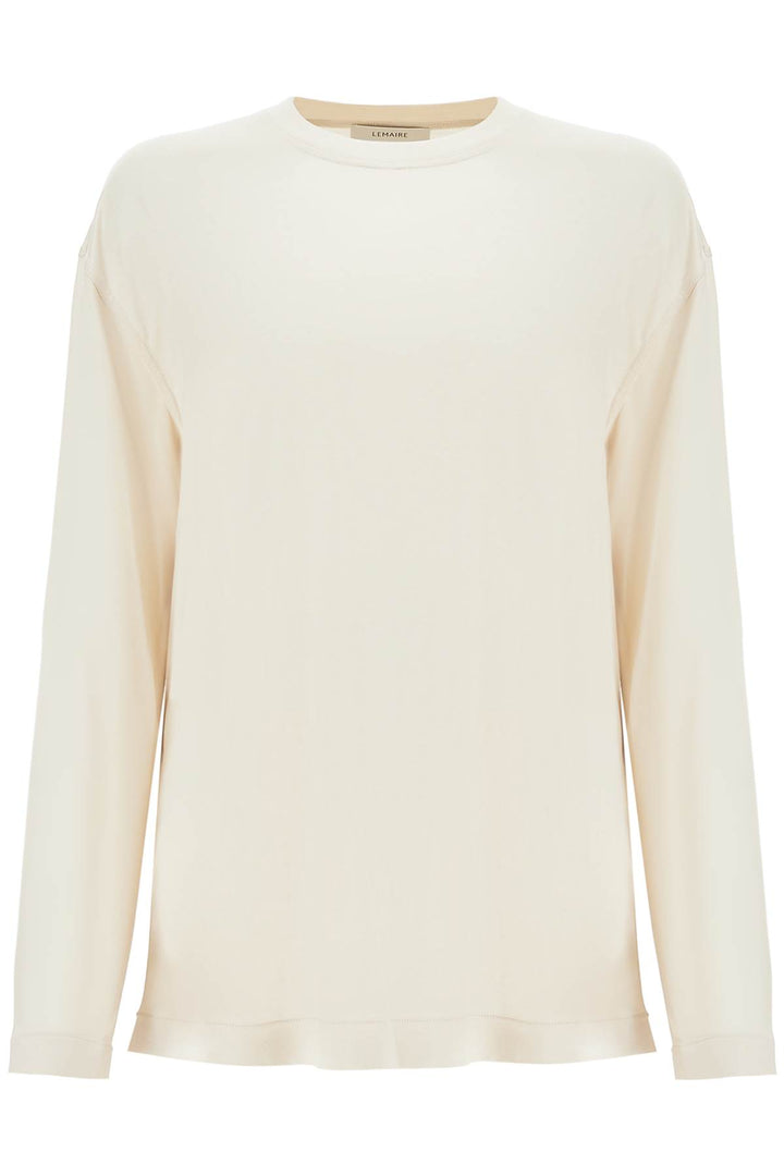 Lemaire long-sleeved silk t-shirt for