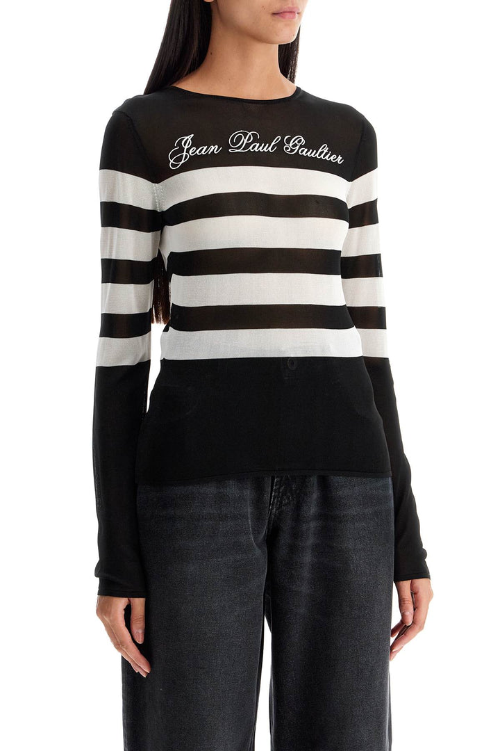 JEAN PAUL GAULTIER lightweight striped sailor knit