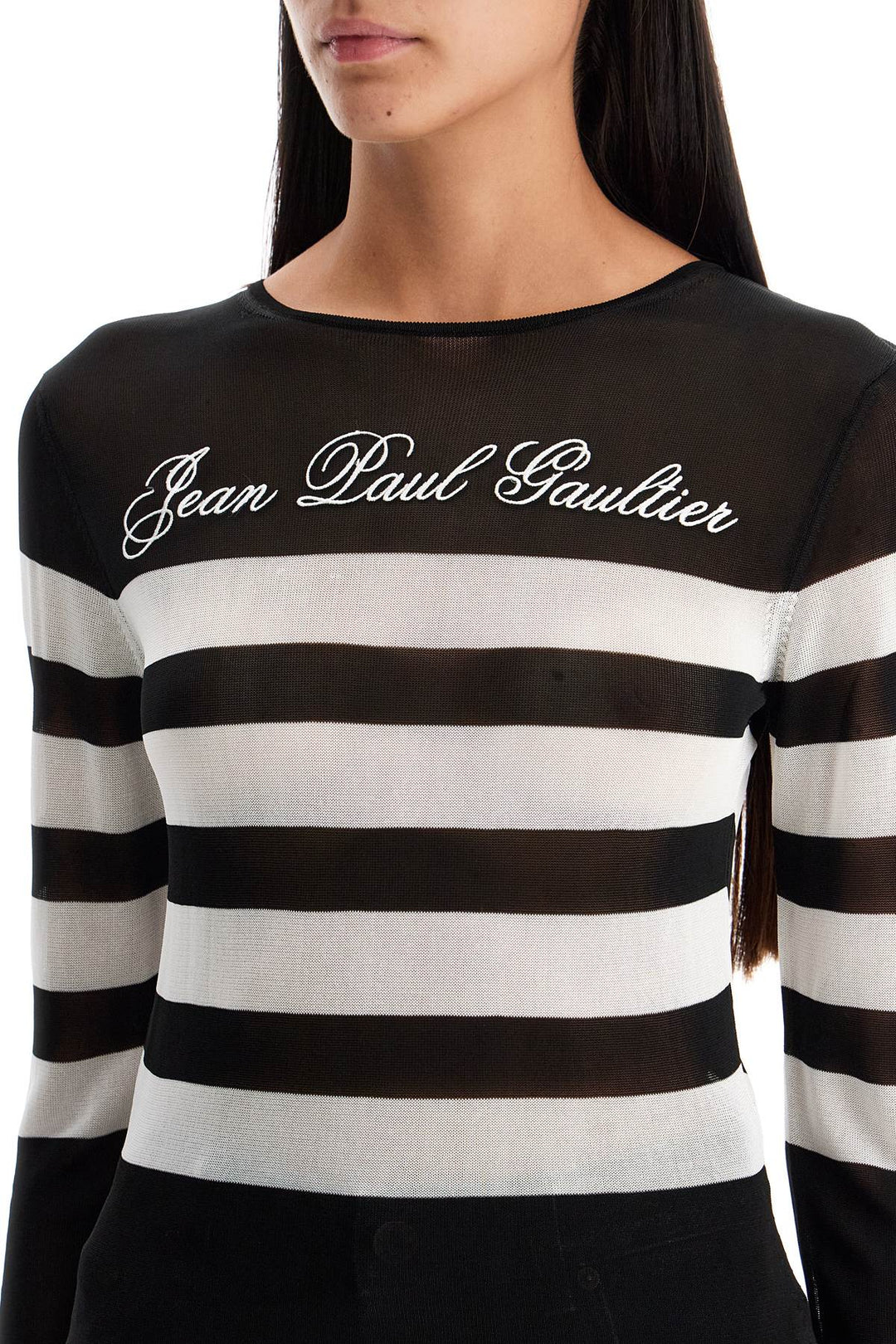 JEAN PAUL GAULTIER lightweight striped sailor knit