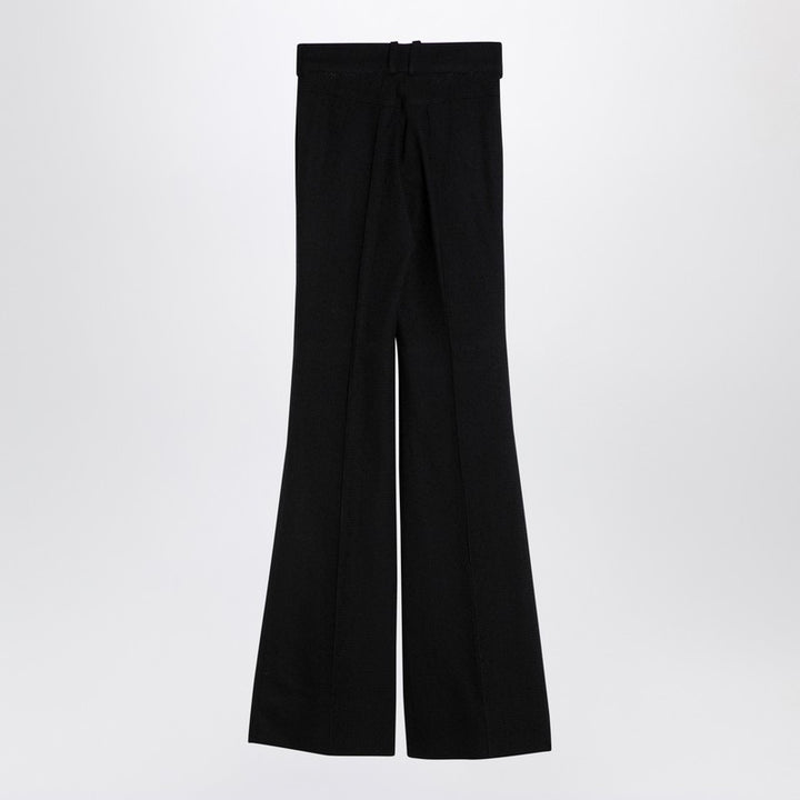 Patou wool blend bell-bottom trousers