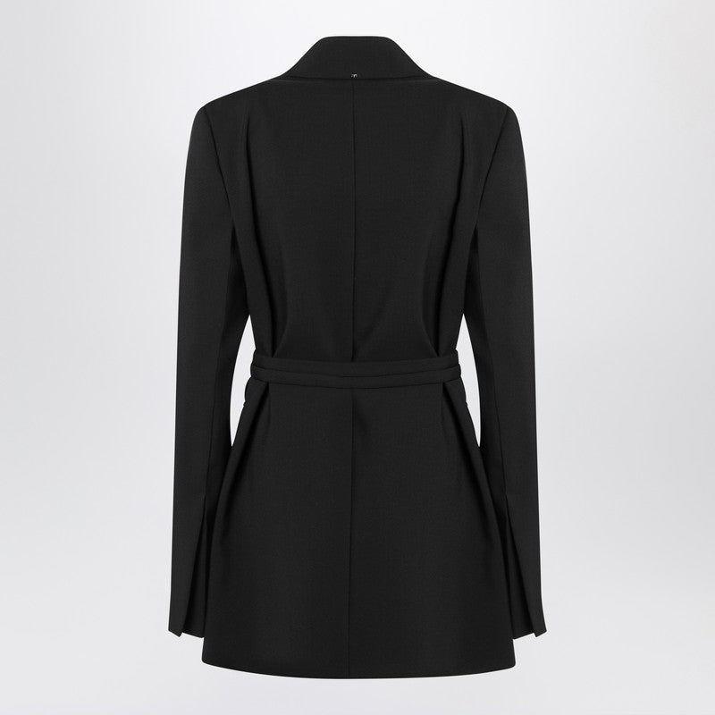 Sportmax Long double-breasted jacket with belt