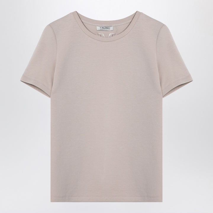 z S Max Mara Écru cotton-blend T-shirt