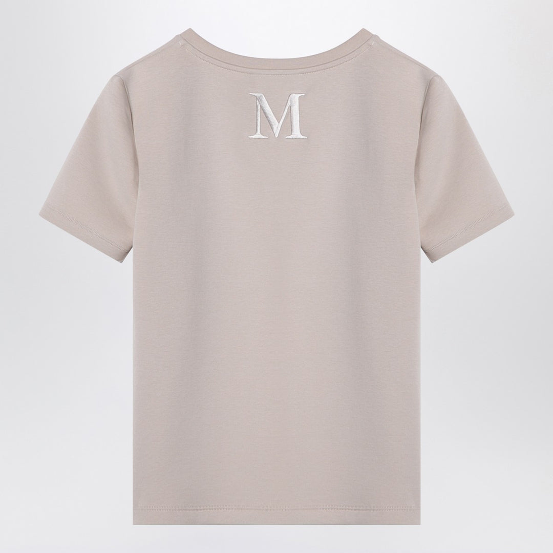 z S Max Mara Écru cotton-blend T-shirt