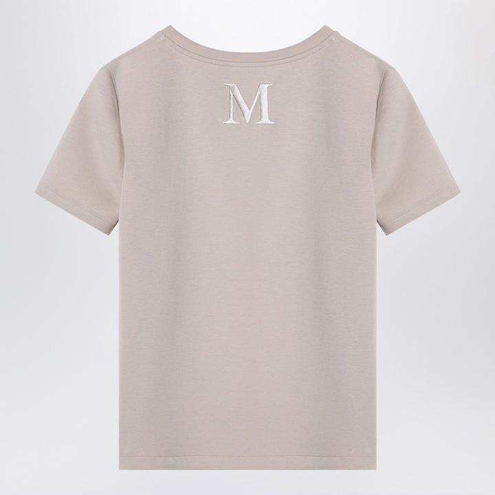z S Max Mara Écru cotton-blend T-shirt
