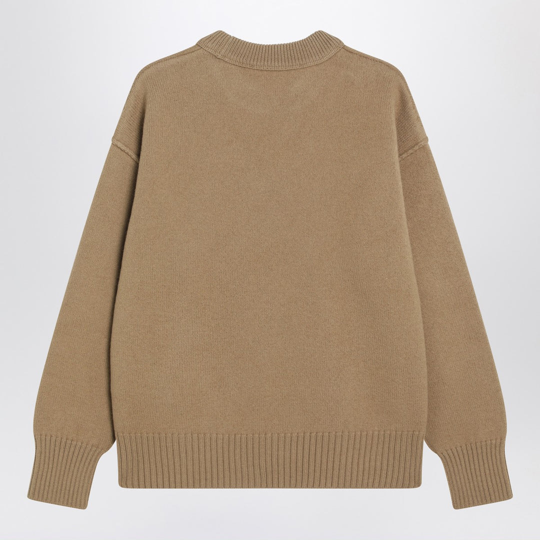 Ami Paris Camel Ami De Coeur sweater