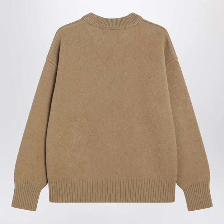 Ami Paris Camel Ami De Coeur sweater