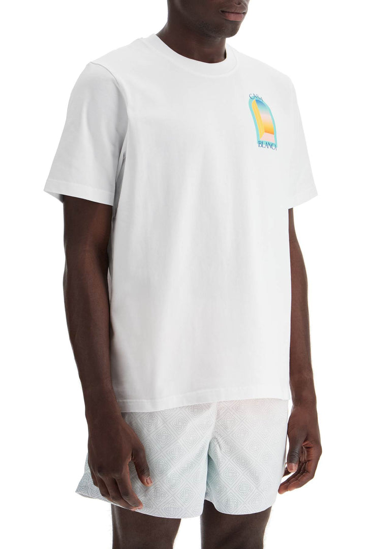 Casablanca rainbow arc t-shirt