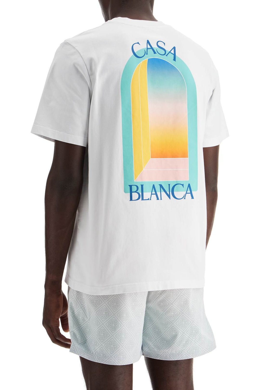 Casablanca rainbow arc t-shirt