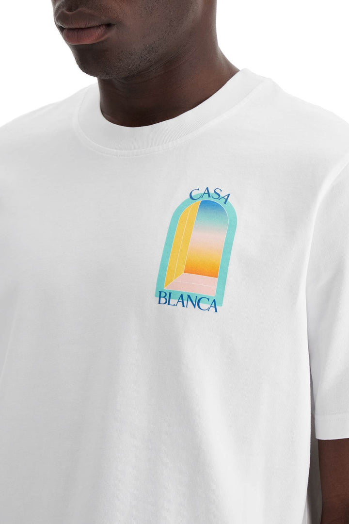 Casablanca rainbow arc t-shirt