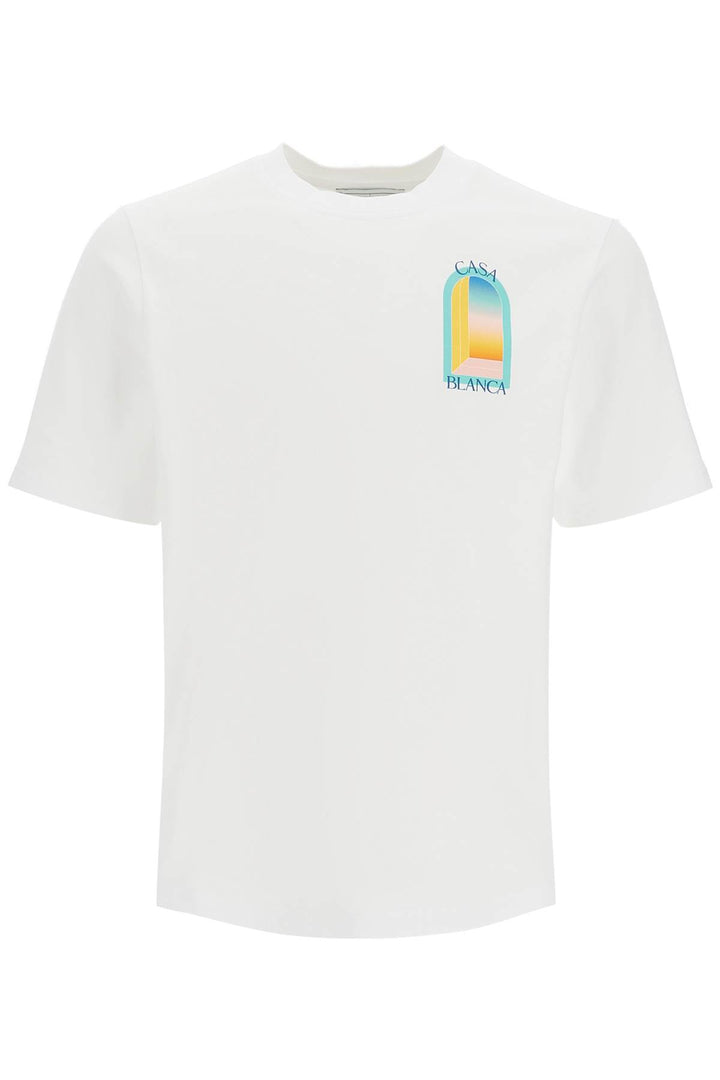 Casablanca rainbow arc t-shirt