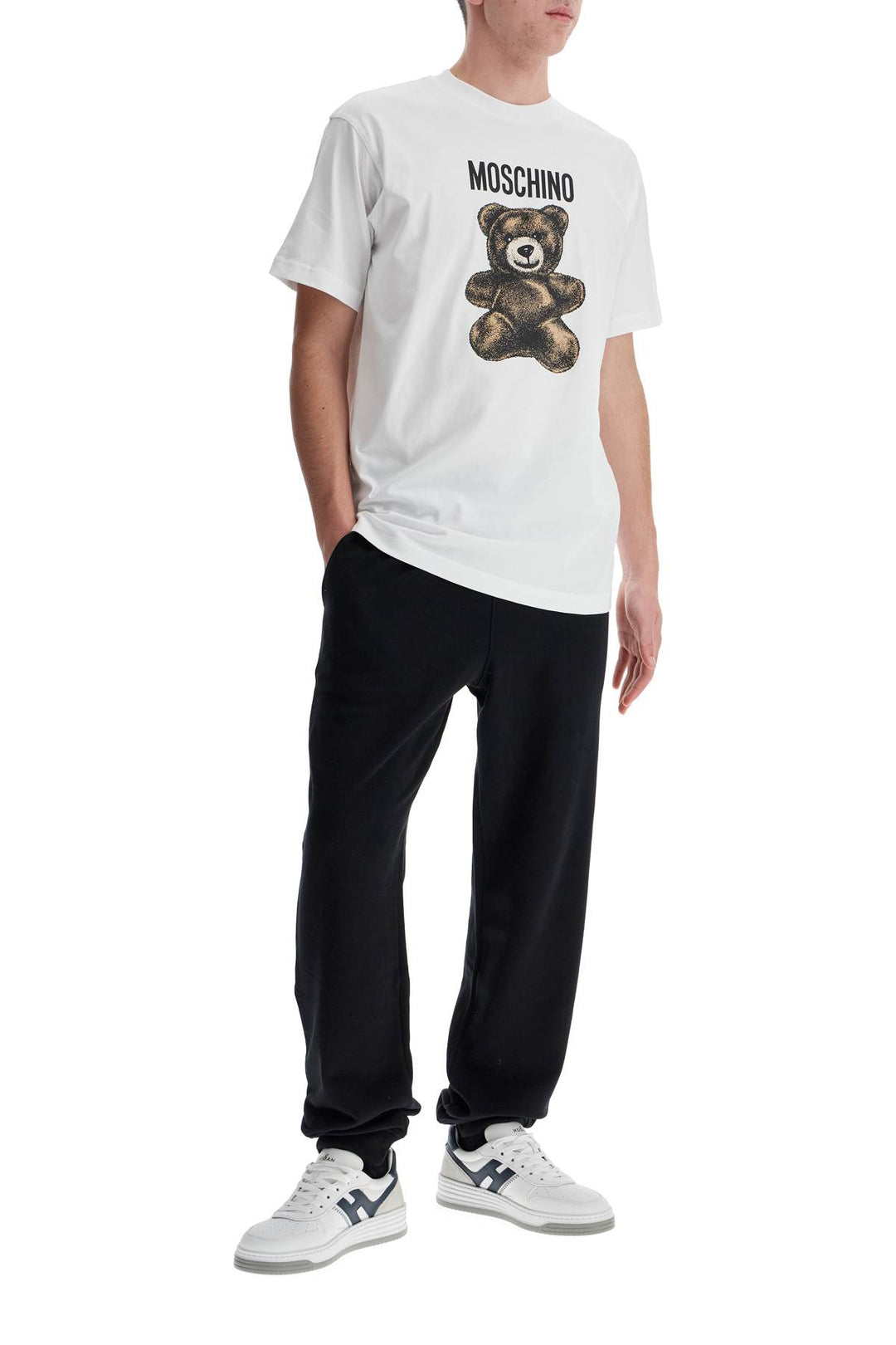 moschino teddy bear printed t-shirt