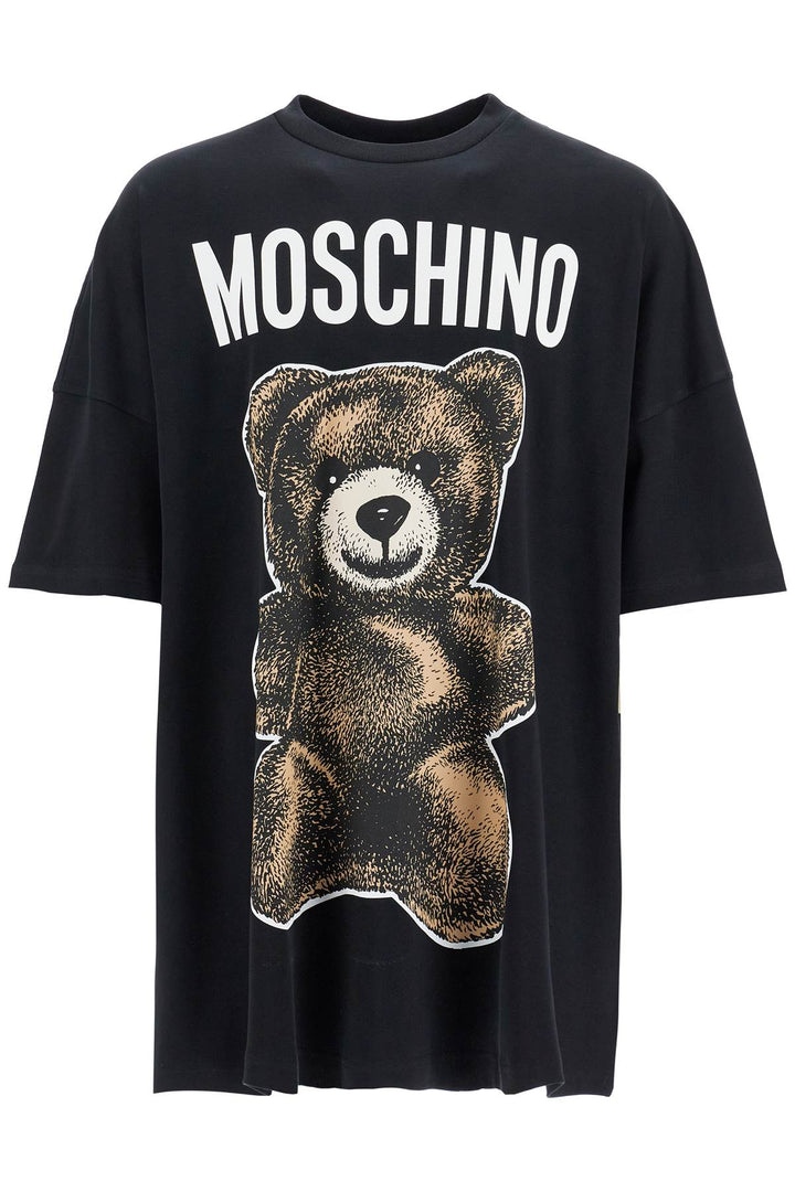 moschino teddy bear print maxi t-shirt