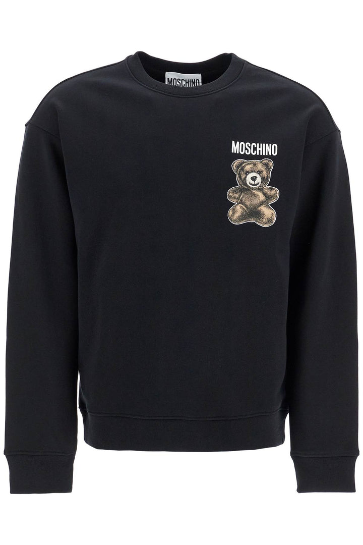 moschino teddy bear crewneck sweatshirt