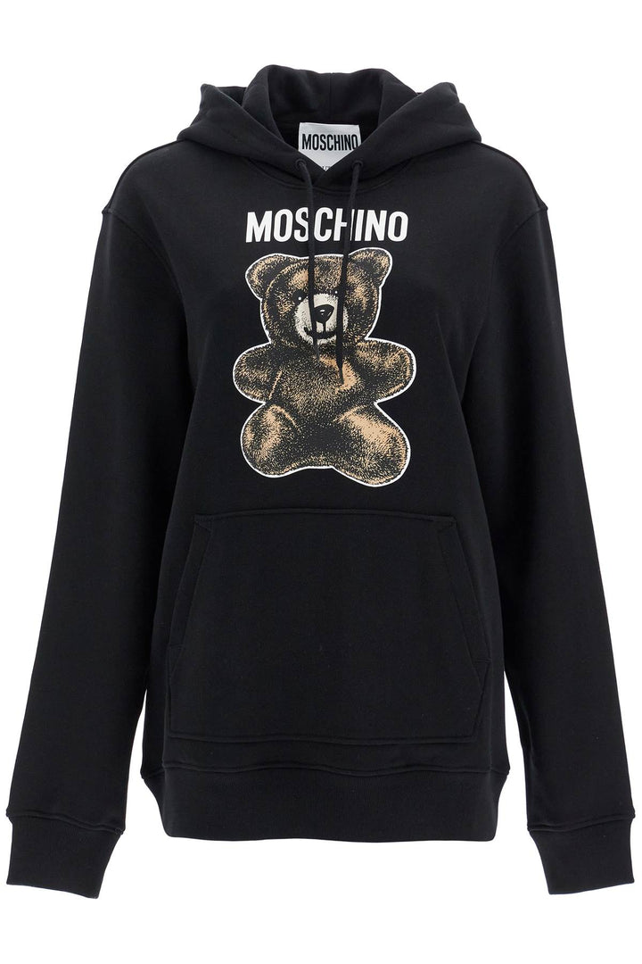 moschino teddy bear hooded sweater