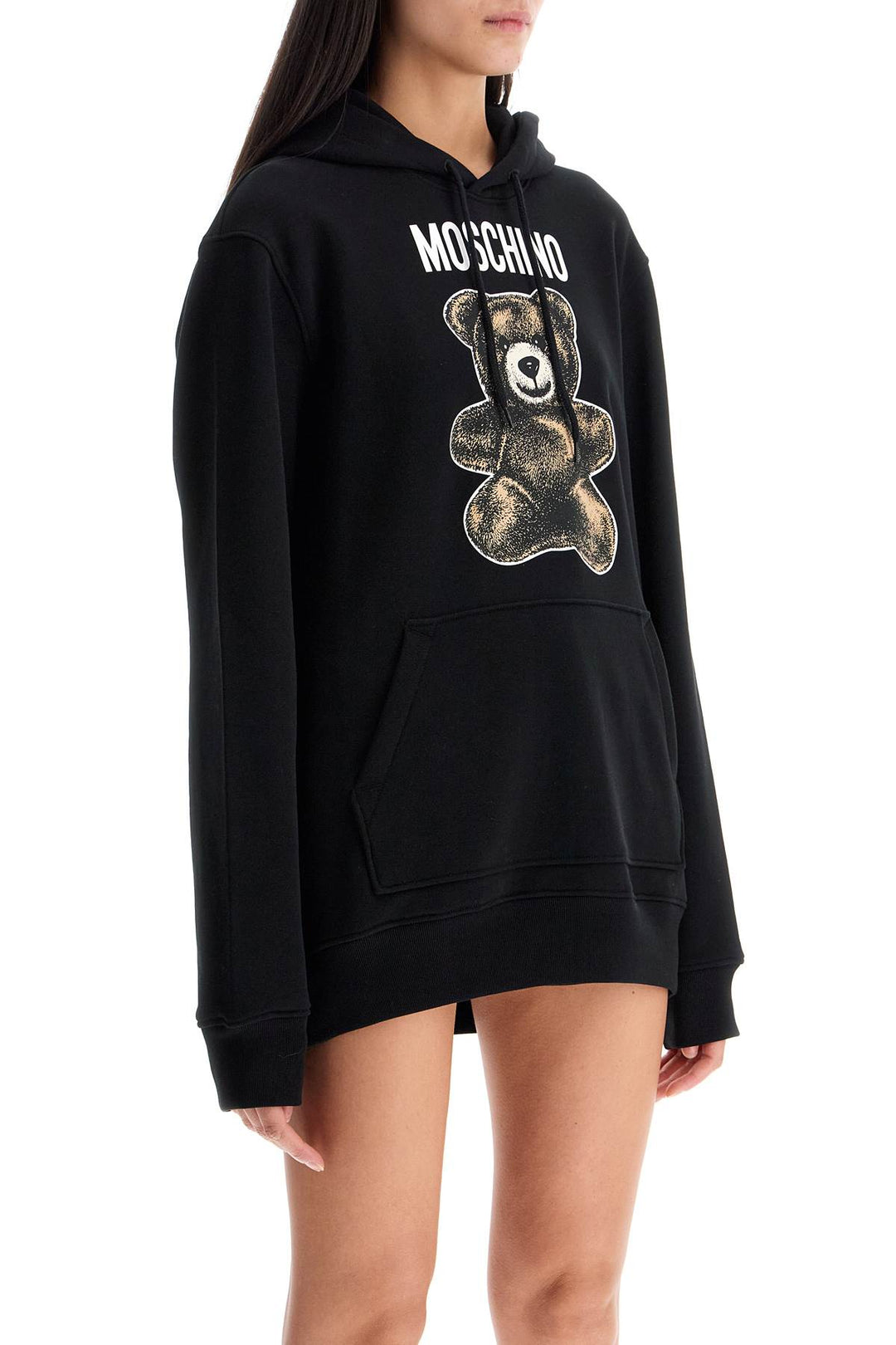 moschino teddy bear hooded sweater