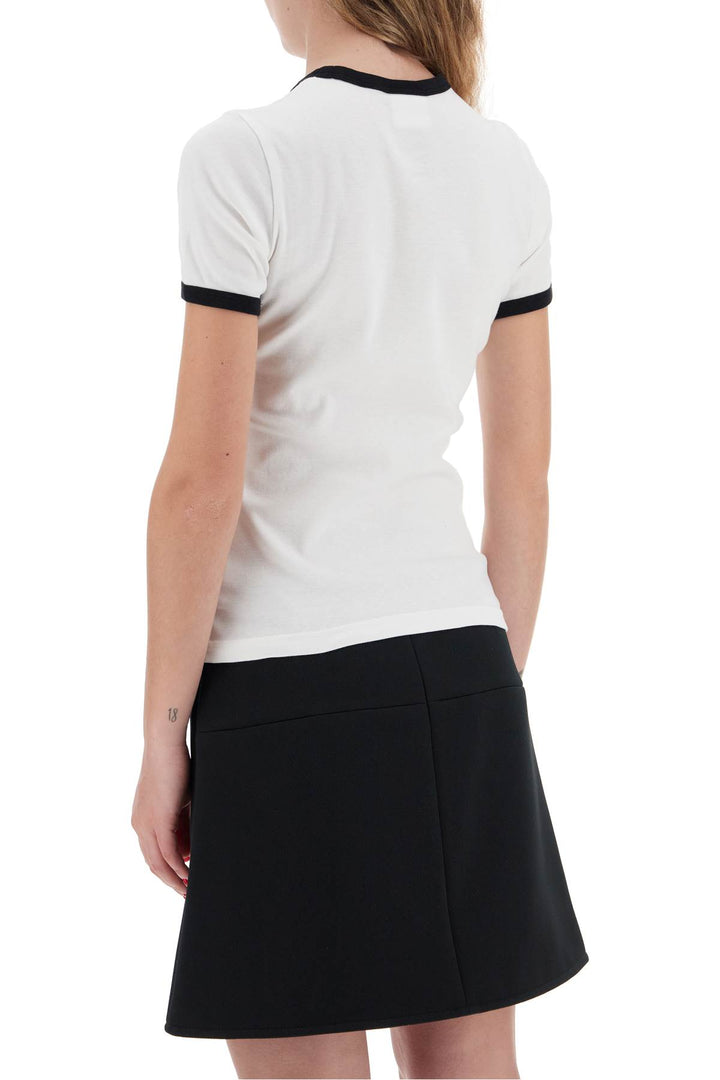 Courreges re-edition t-shirt with contrast trim