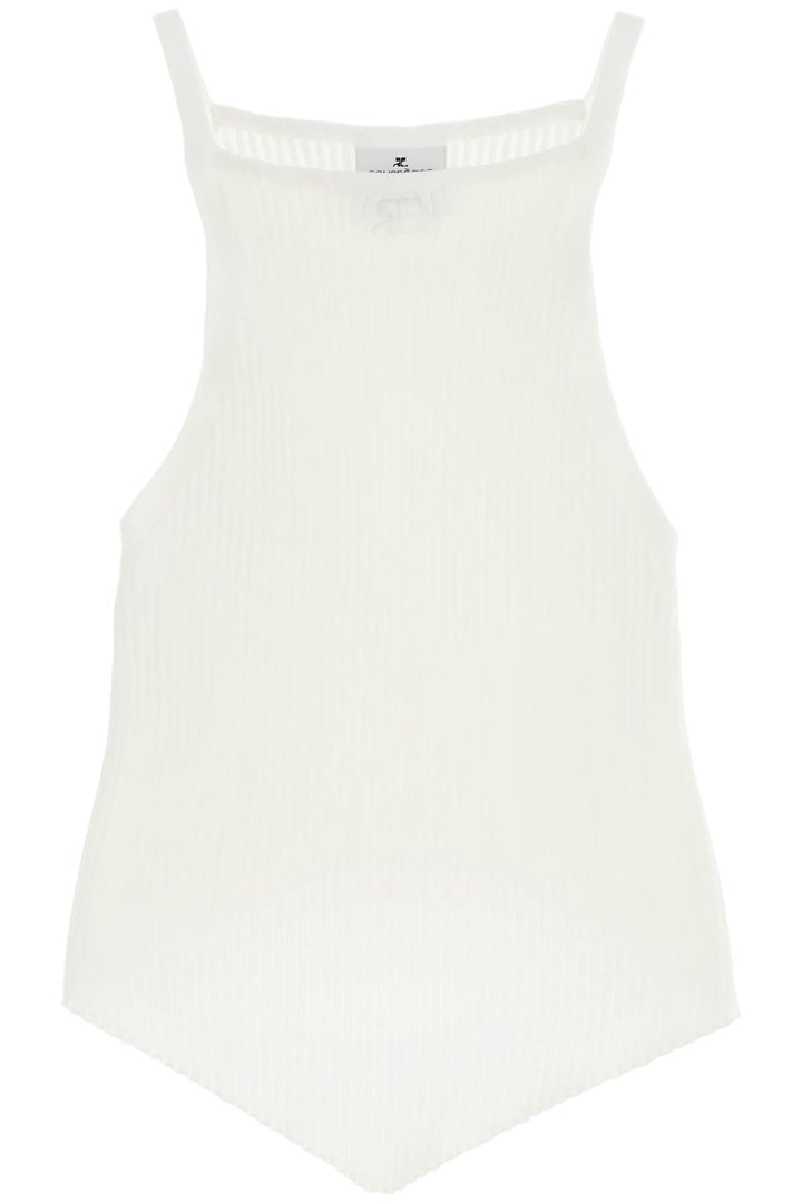 Courreges ribbed knit tank top