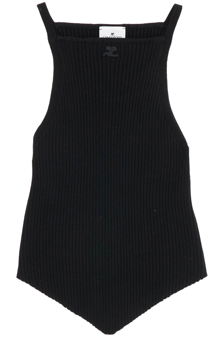 Courreges ribbed knit tank top