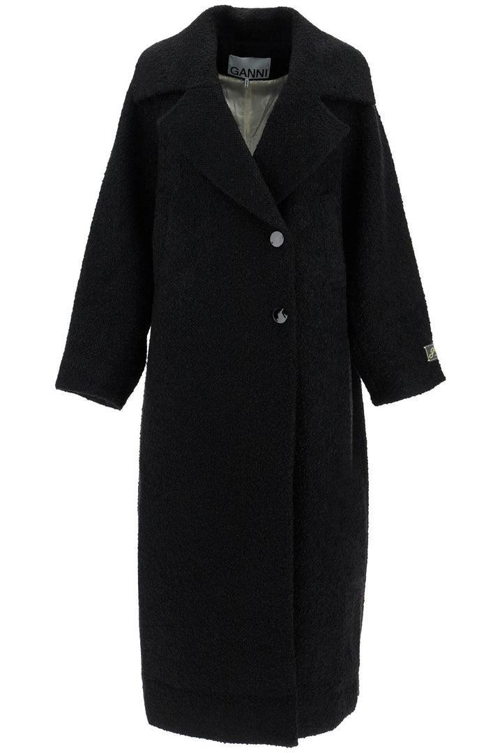 Ganni long bouclé coat