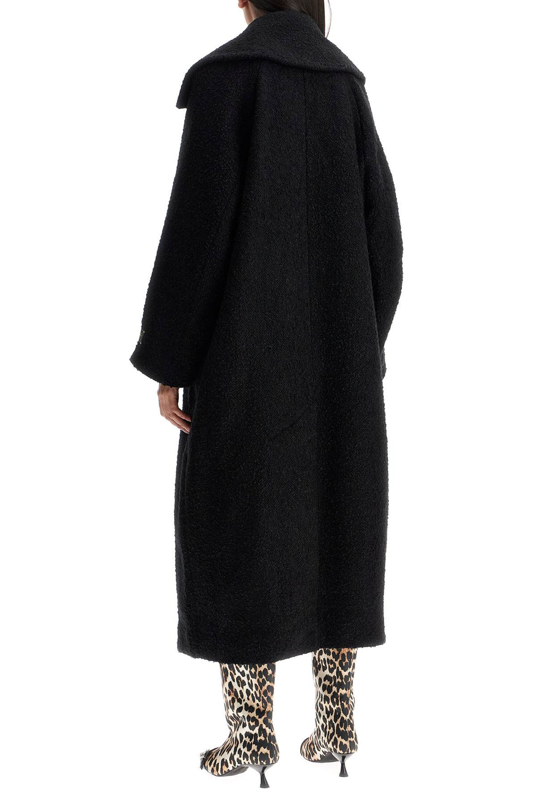 Ganni long bouclé coat