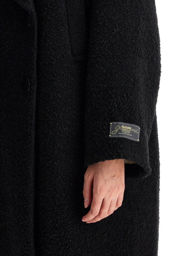 Ganni long bouclé coat