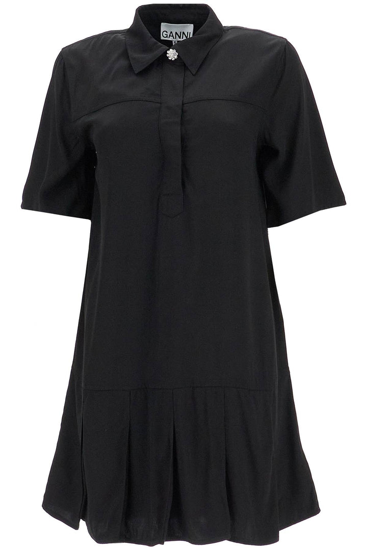 Ganni viscose mini dress