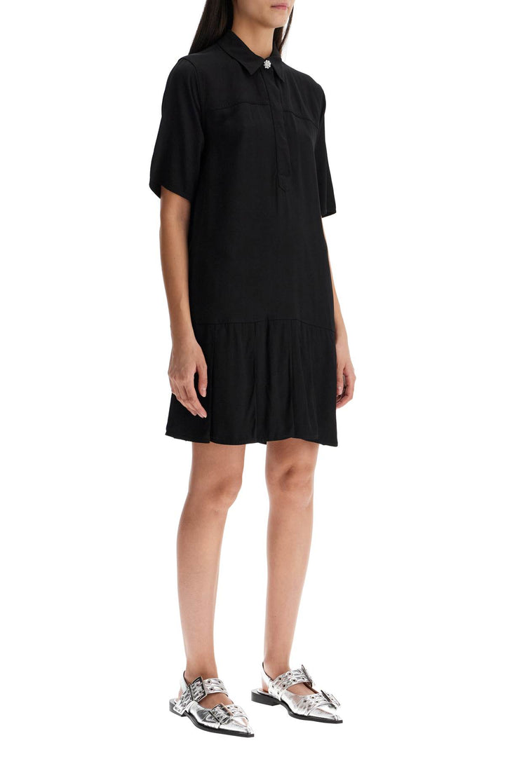 Ganni viscose mini dress