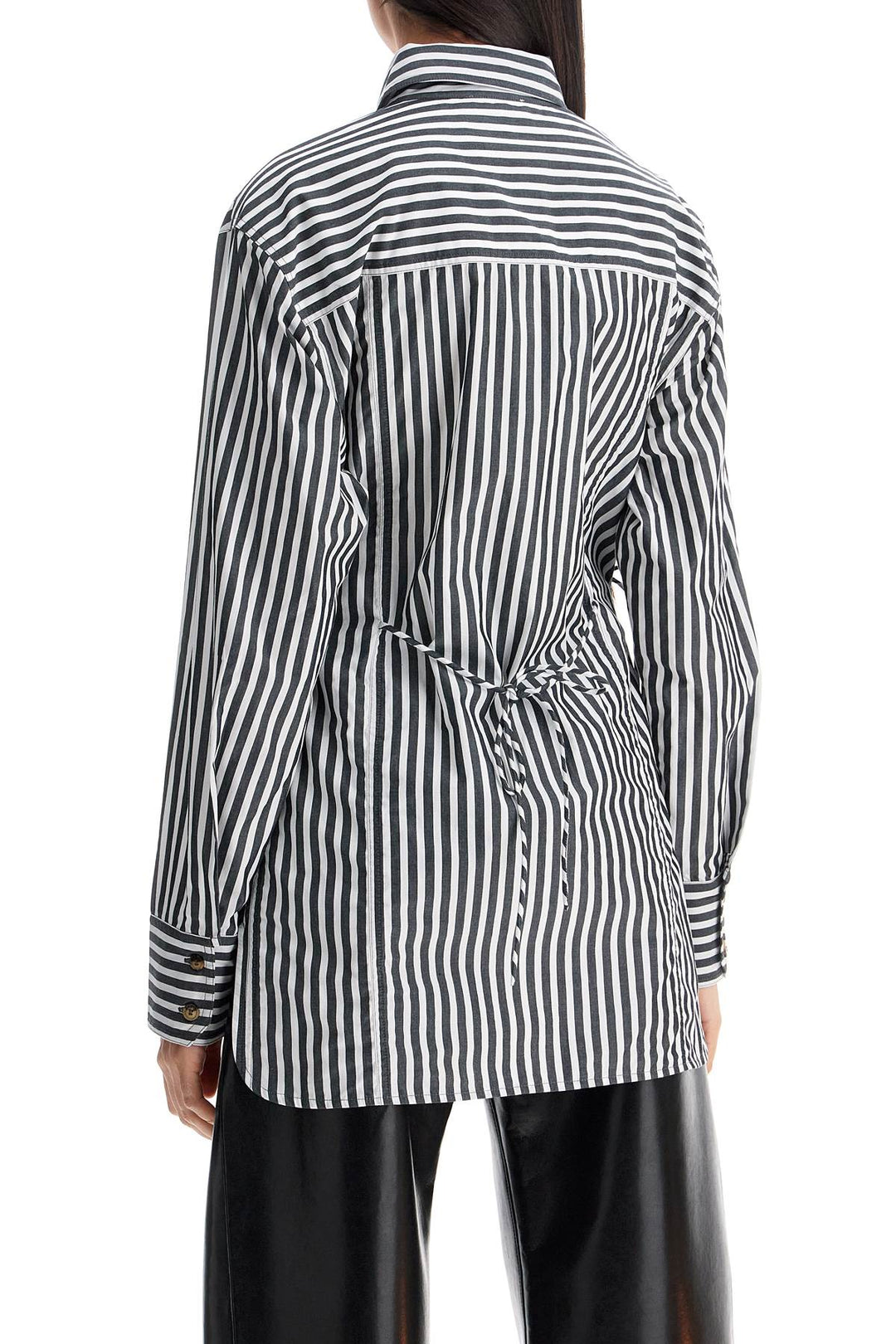 Ganni oversized striped shirt