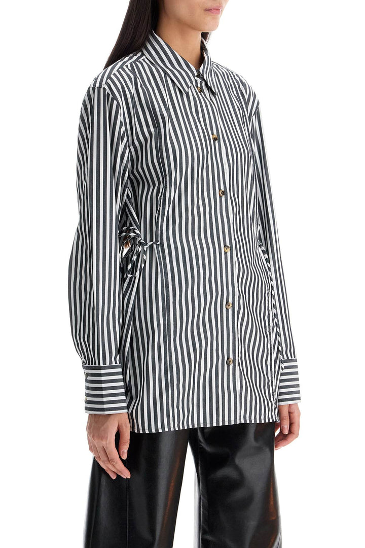 Ganni oversized striped shirt