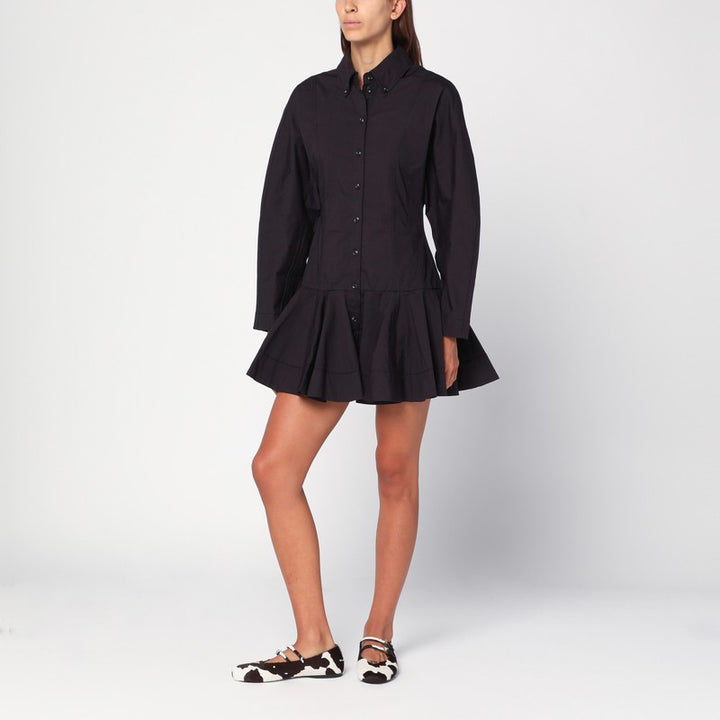 GANNI mini shirt dress