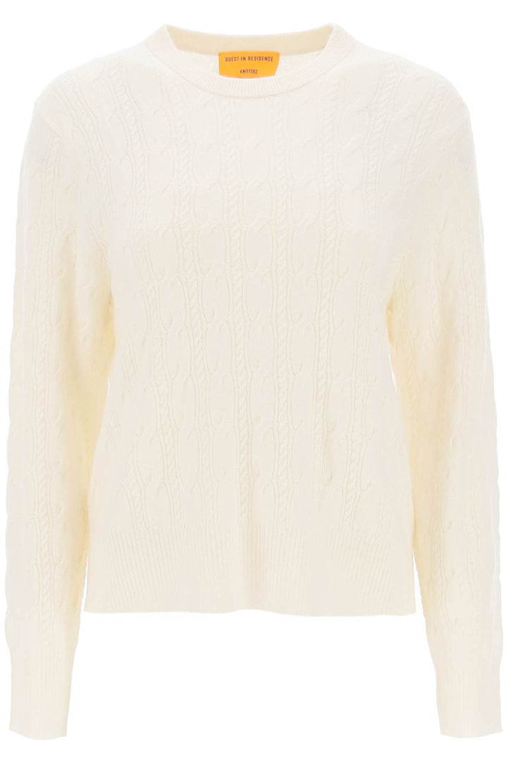 Guest In Residence twin cable cashmere sweater