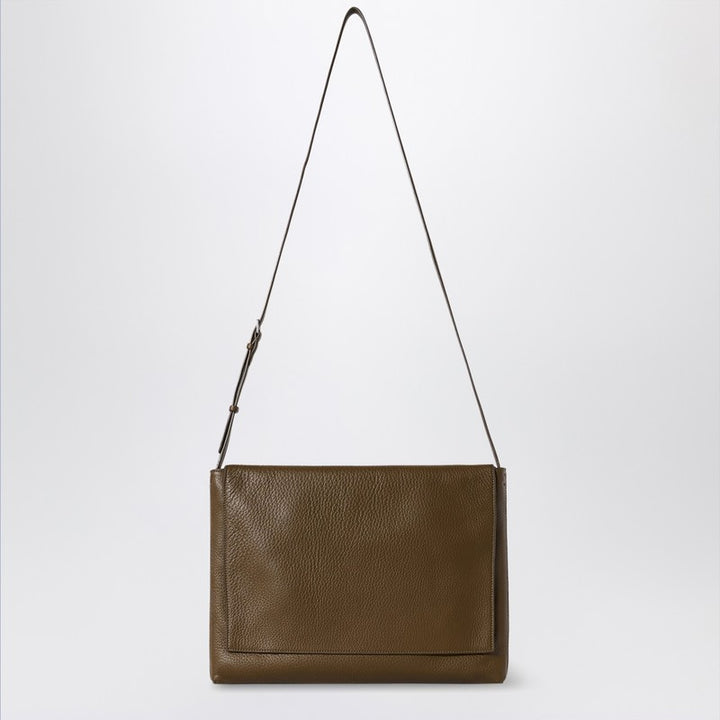 The Row leather messenger bag