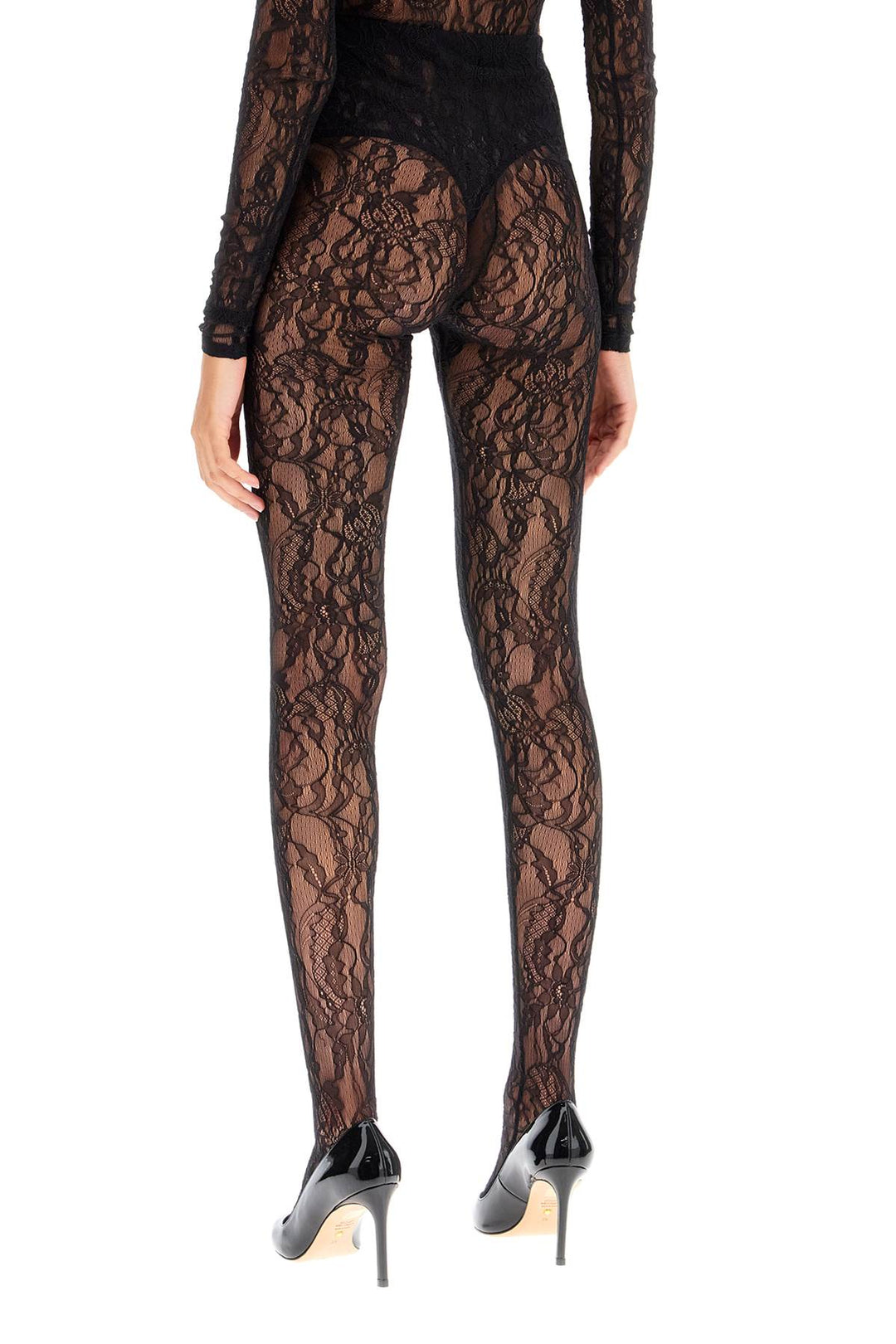 Wardrobe.Nyc lace patterned tights