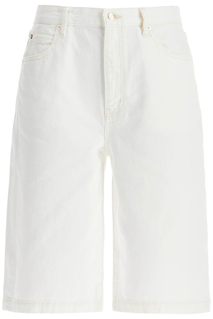 FRAME Flared Denim Bermuda Shorts