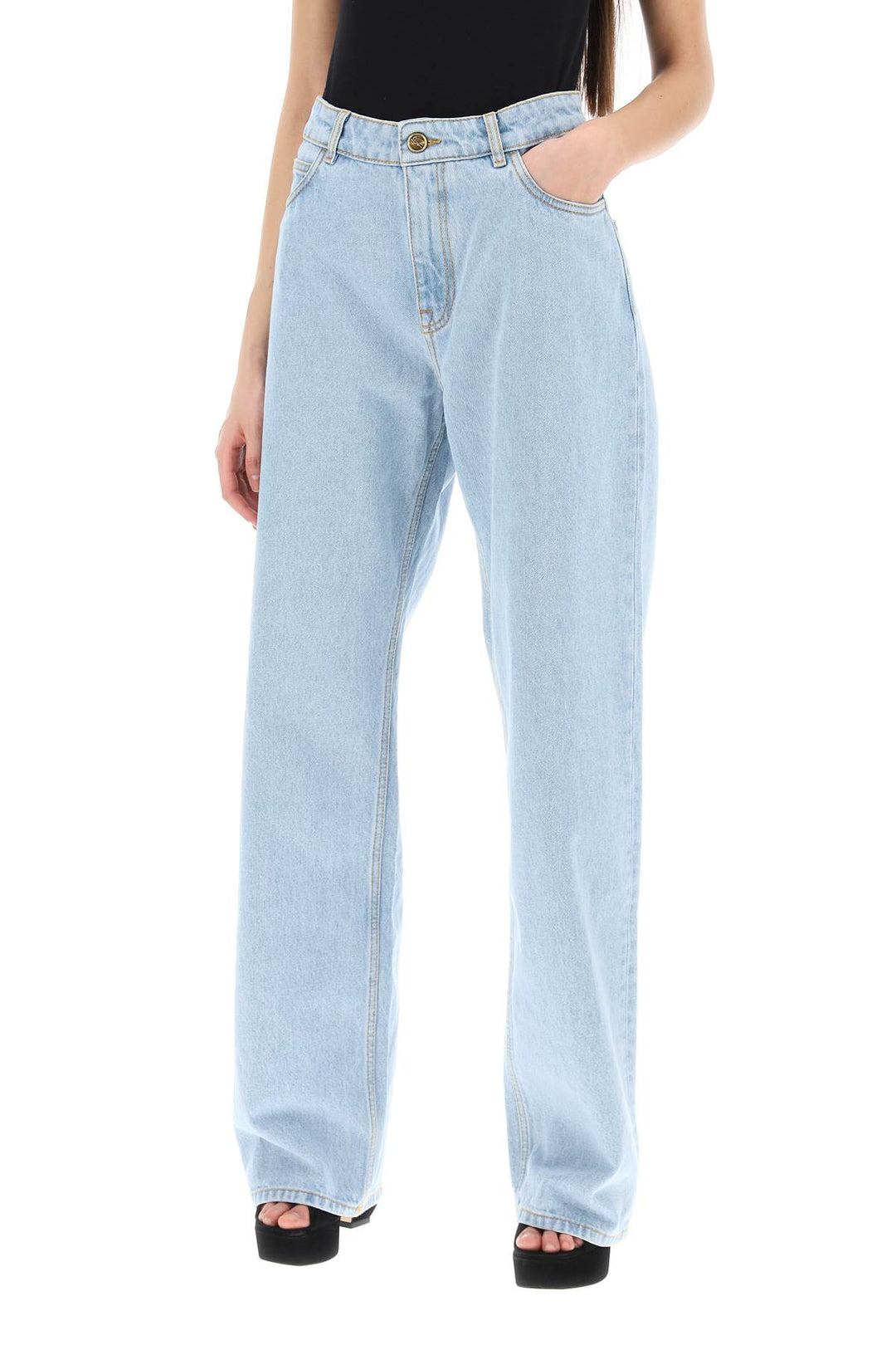 Etro low-waisted baggy jeans