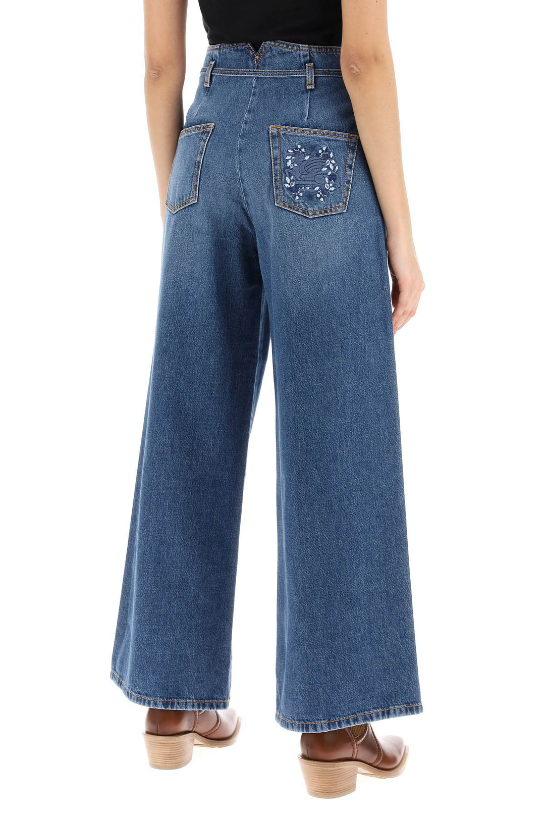 Etro wide leg jeans