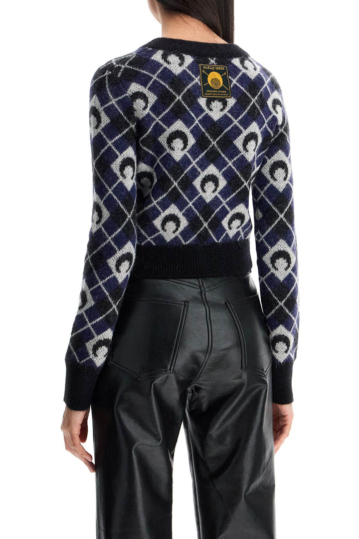 Marine Serre cropped moon sweater