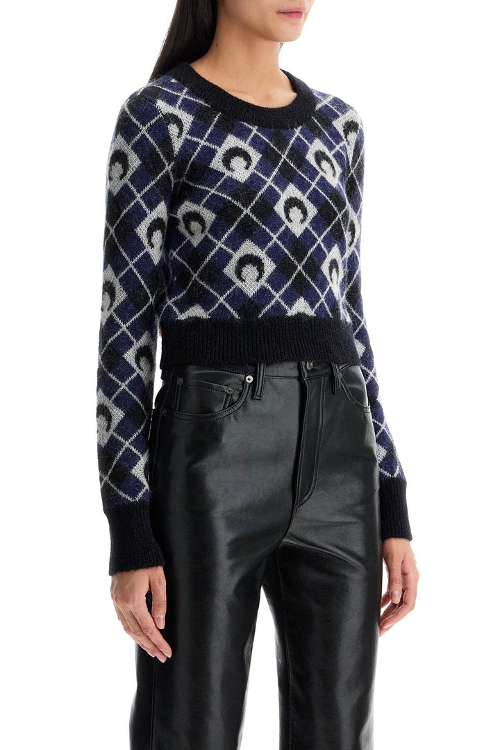 Marine Serre cropped moon sweater