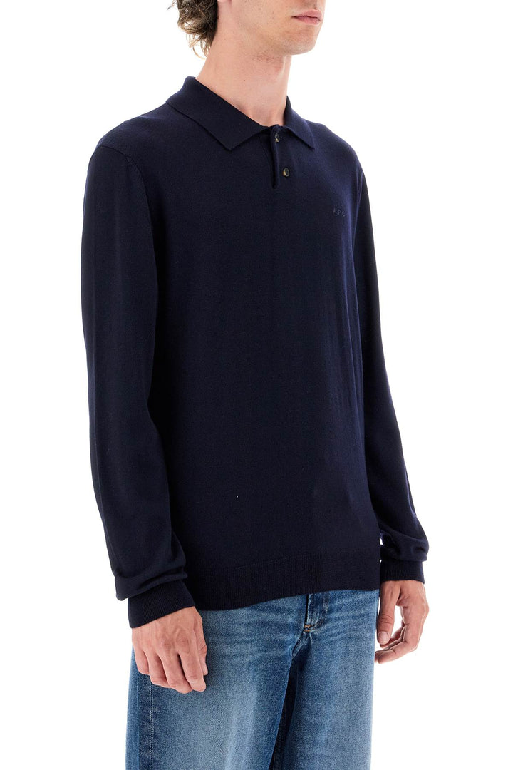 A.P.C. jacob wool pullover polo sweater