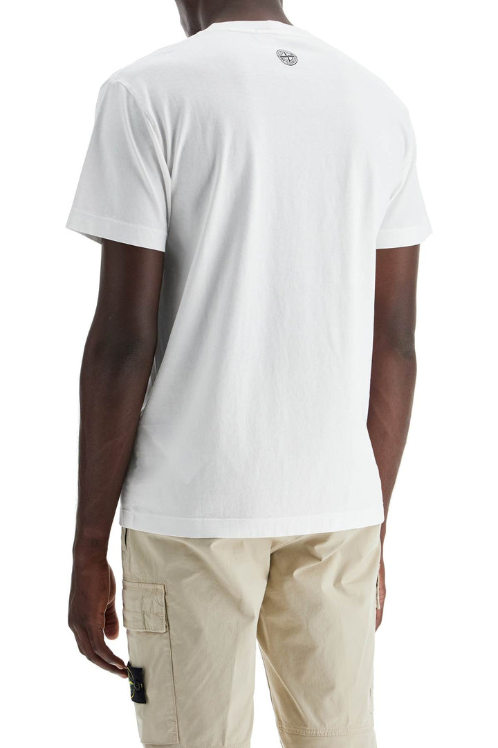 Stone Island Regular Fit Logo T Shirt   White