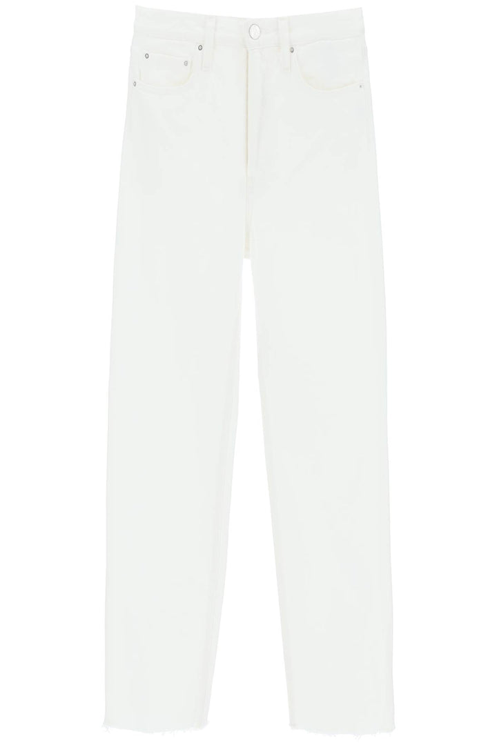 Toteme Classic Cut Jeans In Organic Cotton   Bianco