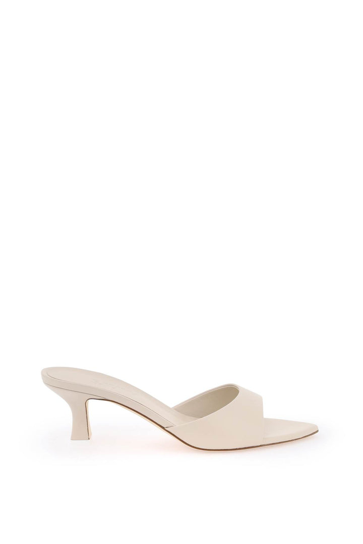 3 Juin Cora Leather Mules For   Neutral